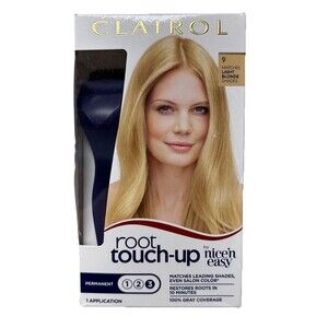 Clairol Root Touch-Up Nice N Easy 9 Light Blonde Shades With Brush READ DESCRIP